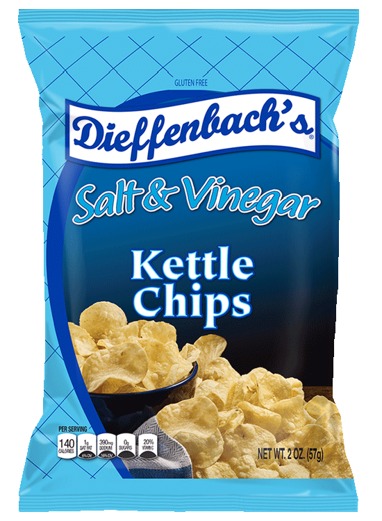 2 oz. Dieffenbach's Salt & Vinegar Potato Chips Mays Sandwich Shop